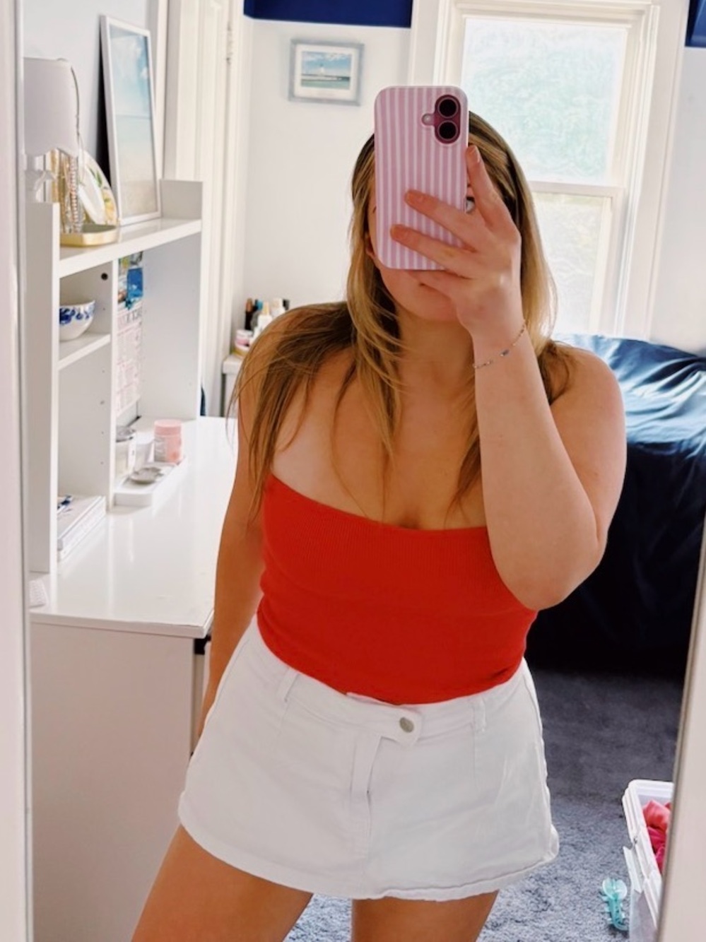 Red tube top / size s